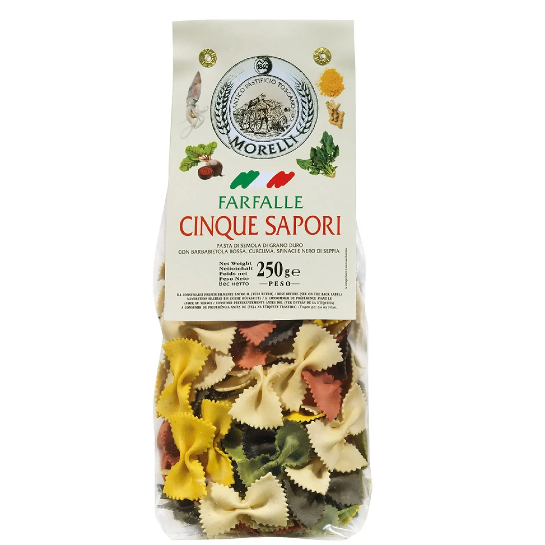 ohgreen Voeding|Farfalle 5 colors 250g