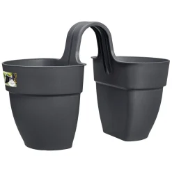 ohgreen Kunststof|Ecocheques|FLOWER TWIN 21CM ANTRACIET