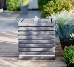 ohgreen Water|Fontein vierkant met ribbels