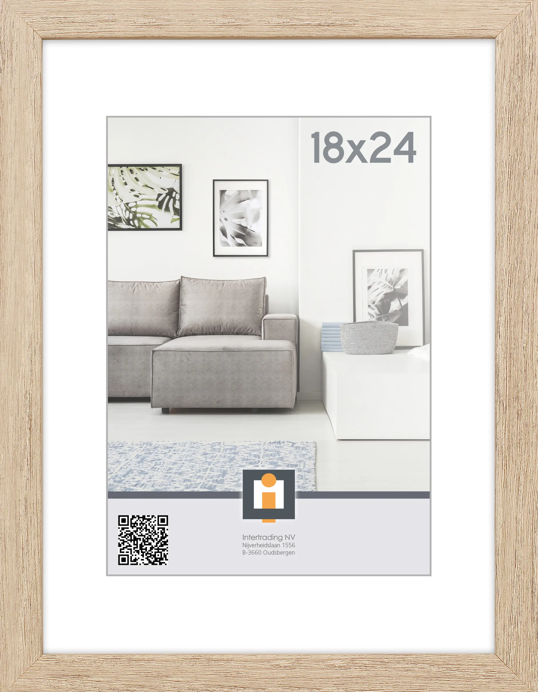 ohgreen Sfeermakers|fotolijst livorno vintage eik 18x24 cm