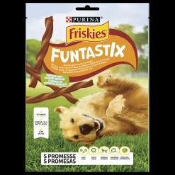 ohgreen Hond Voeding|Friskies funtastix hondensnacks bacon- en kassmaak 175g