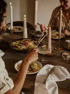 ohgreen Kaarsen|Geribde dinerkaars