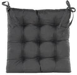 ohgreen Accessoires En Onderhoud|Gewatteerd stoelkussen antraciet 38x38cm