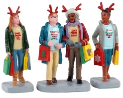 ohgreen Lemax Kerstdorpen|Girls christmas shopping trip, set of 3