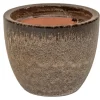ohgreen Aardewerk|Glazed egg pot falling brown