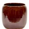 ohgreen Potten En Vazen|Glazed shades Pot costa l brown d25h26