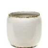 ohgreen Potten En Vazen|Glazed shades Pot costa m white d21h21