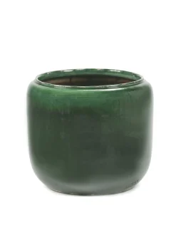 ohgreen Potten En Vazen|Glazed shades Pot costa m green d21h21