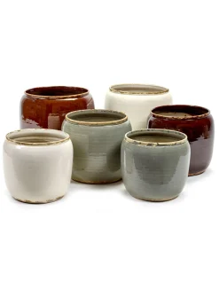 ohgreen Potten En Vazen|Glazed shades Pot costa s brown d18,5h19