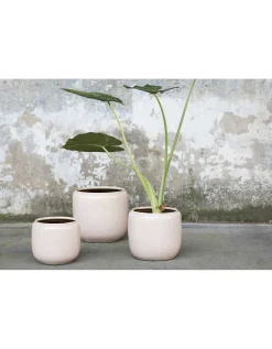 ohgreen Potten En Vazen|Glazed shades Sierpot costa 18,5x18,5x19 roz