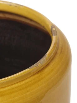 ohgreen Potten En Vazen|Glazed shades Sierpot costa 21x21x21 honey