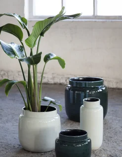 ohgreen Potten En Vazen|Glazed shades Sierpot l23xb23xh21 l.grijs