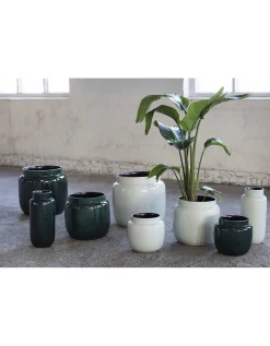 ohgreen Potten En Vazen|Glazed shades Sierpot l23xb23xh21 l.grijs