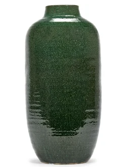 ohgreen Potten En Vazen|Glazed shades Vaas l l30xb30x60 d.groen