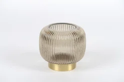 ohgreen Potten En Vazen|Glazen vaas linjo brown