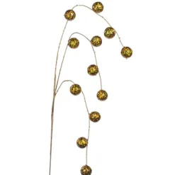 ohgreen Kerstdecoratie|Glitter hangende spiegelbalsteel