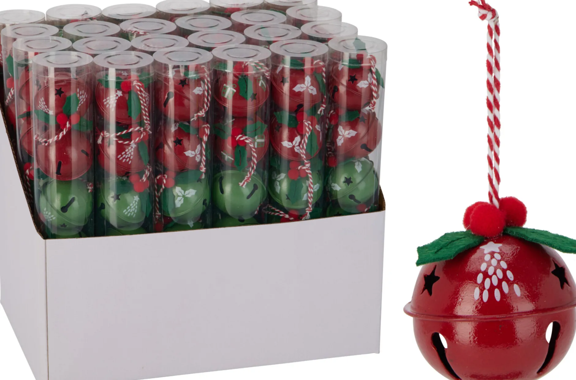 ohgreen Thema Holiday|Kerstornamenten|Hangdeco bellen set van 6 stuks
