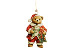 ohgreen Thema Classic|Kerstornamenten|Hanger vintage bear rood