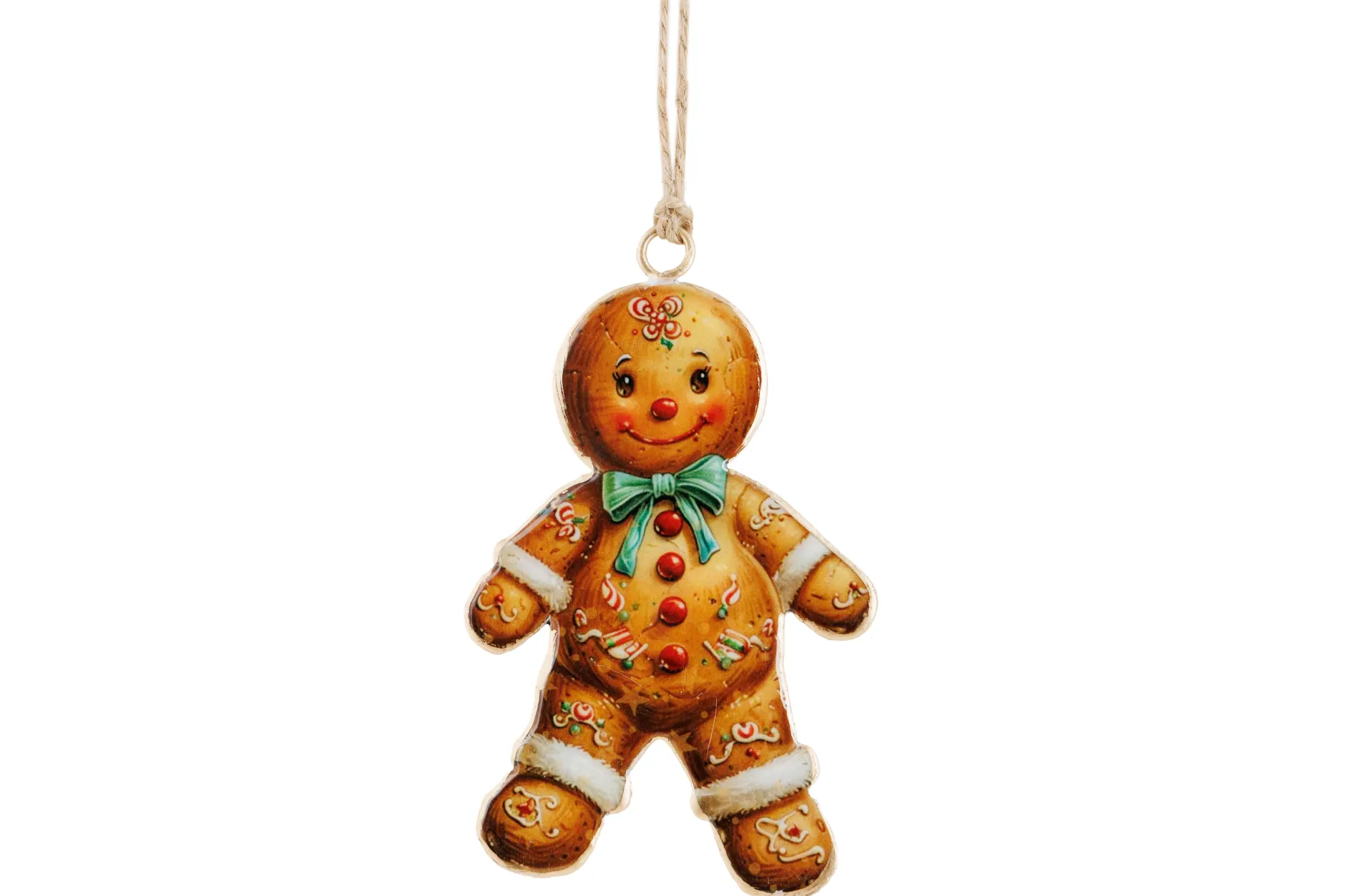 ohgreen Thema Holiday|Kerstornamenten|Hanger vintage cookie bruin