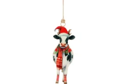 ohgreen Thema Classic|Kerstornamenten|Hanger vintage cow wit zwart