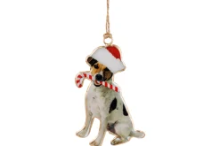 ohgreen Thema Classic|Kerstornamenten|Hanger vintage dog rood wit
