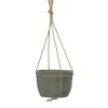 ohgreen Potten En Vazen|Hanging pot stripe green d20h19cm
