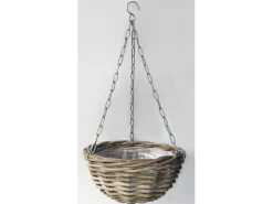 ohgreen Manden|Hangschaal rotan grijs