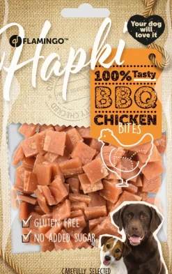 ohgreen Werelddierendag|Hond Voeding|Hapki bbq chicken bites 85gr