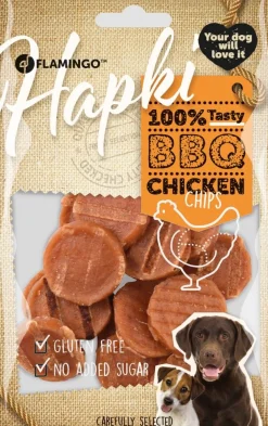 ohgreen Werelddierendag|Hond Voeding|Hapki bbq chicken chips 85gr
