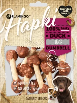 ohgreen Werelddierendag|Hond Voeding|Hapki duck & rice dumbell 150gr