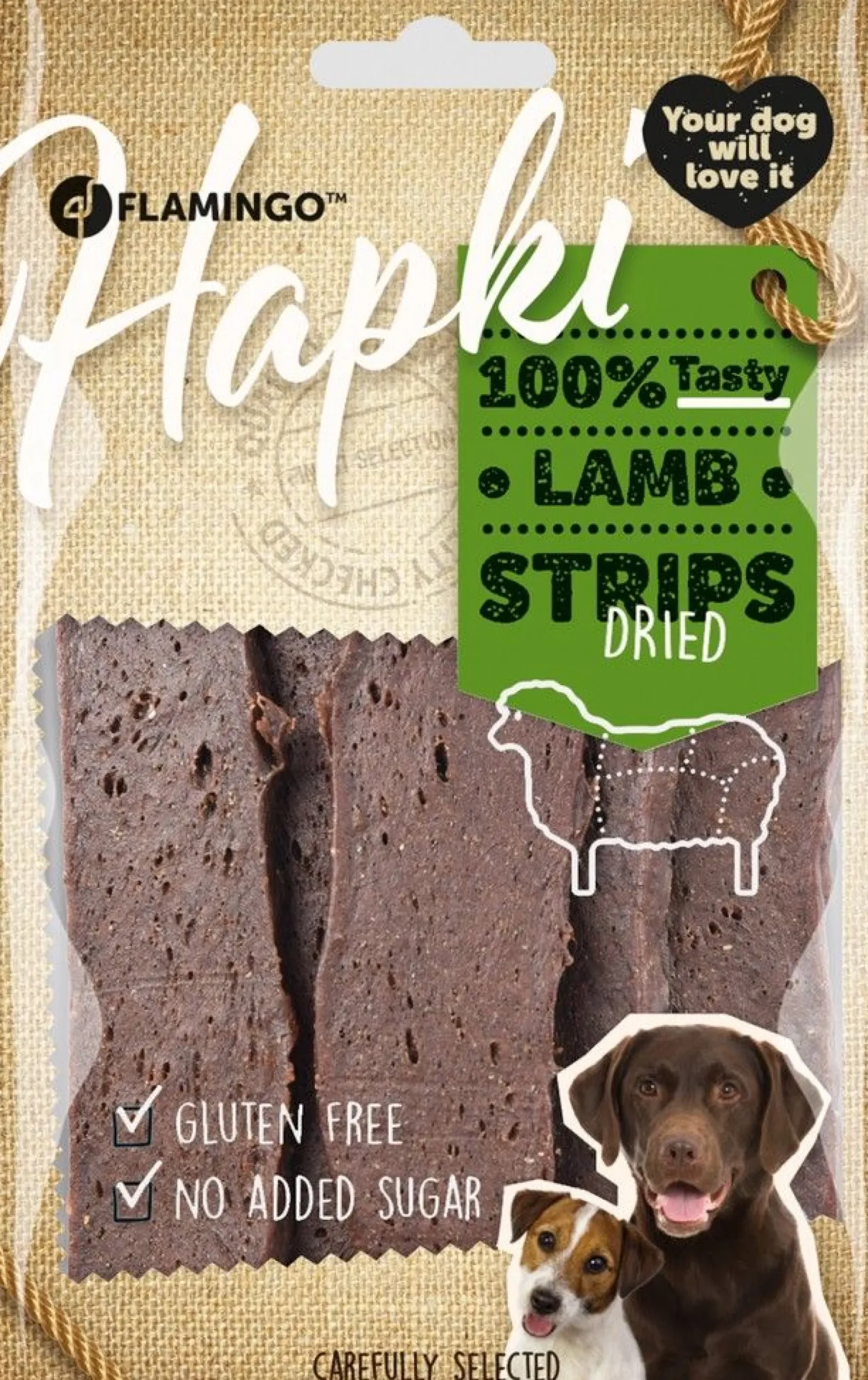ohgreen Werelddierendag|Hond Voeding|Hapki lamb strips 85gr