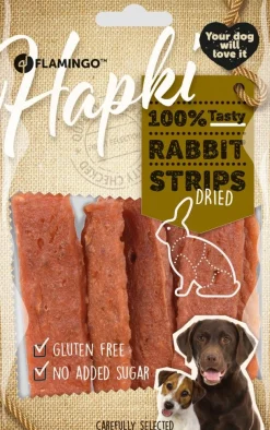 ohgreen Werelddierendag|Hond Voeding|Hapki rabbit strips 85gr