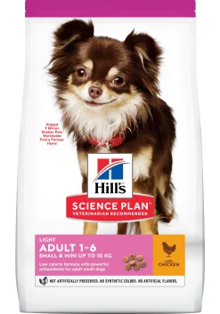 ohgreen Werelddierendag|Hond Voeding|Hill's science plan adult light small & mini hondenvoer kip 1,5kg