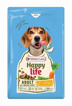 ohgreen Hond Voeding|Hondensnackshappy life adult light met kip 2,5kg