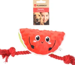 ohgreen Speelgoed|Hondenspeeltje bubto watermeloen met touw