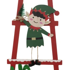 ohgreen Thema Holiday|Kerstdecoratie|Houten elfjesladder h50cm