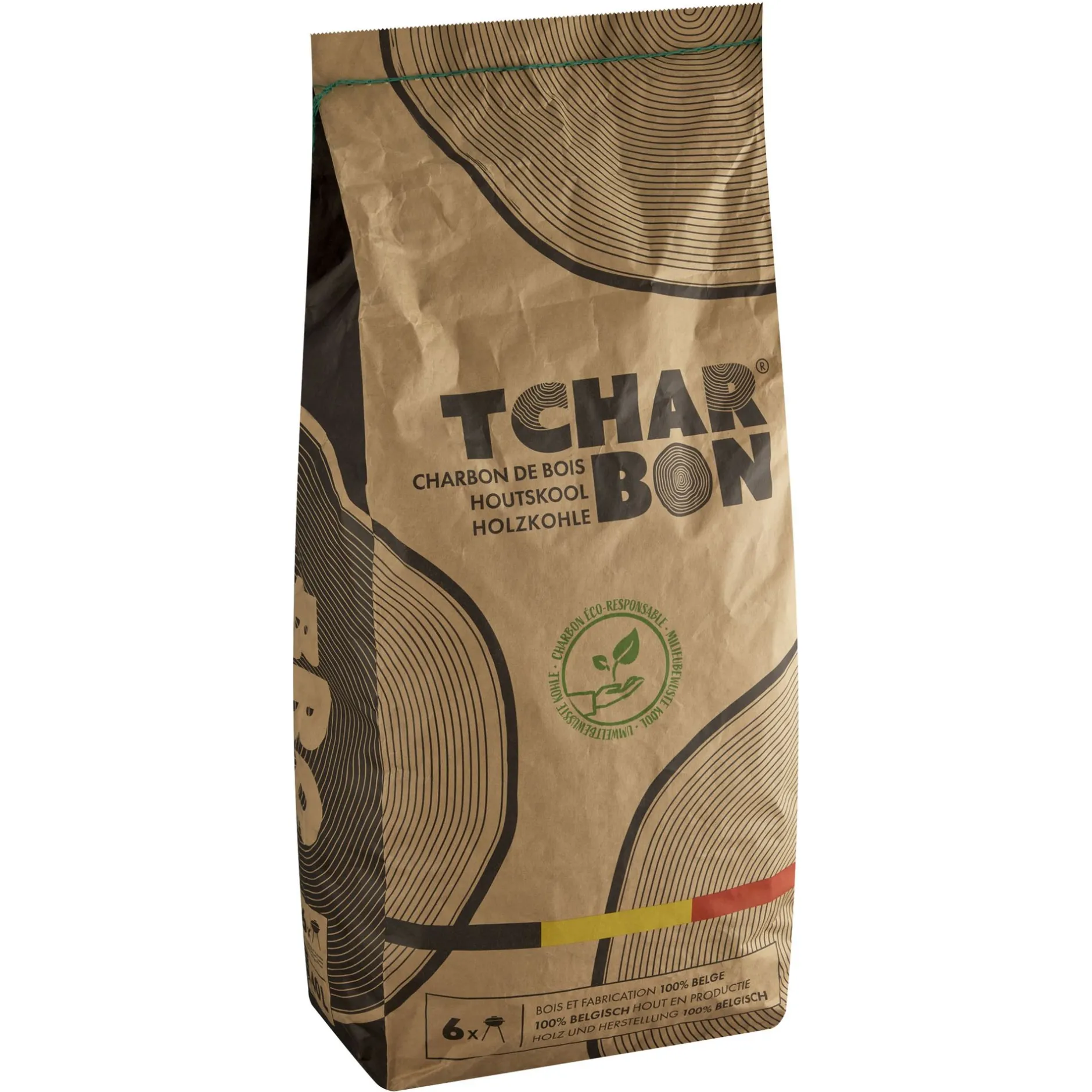 ohgreen Brandstof En Aanmaak|Ecocheques|Houtskoolzak 100% belg 6kg