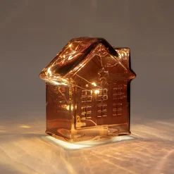 ohgreen Deco Verlichting Binnen|Huisje glas 10led