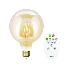 ohgreen Verlichting|Ecocheques|Idual filament bulb g125 e27 806lm ambergoud + remote