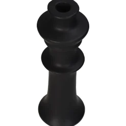 ohgreen Sfeermakers|Kandelaar fijn aardewerk zwart 8x8x24cm