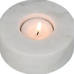 ohgreen Sfeermakers|Kandelaar marmer wit 9x9x3cm