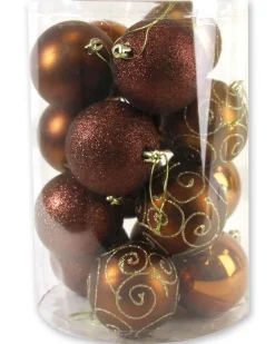 ohgreen Kerstballen|Kerstbal bruin (16sts)