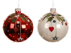 ohgreen Thema Holiday|Kerstballen|Kerstbal glas emaille, glanzend