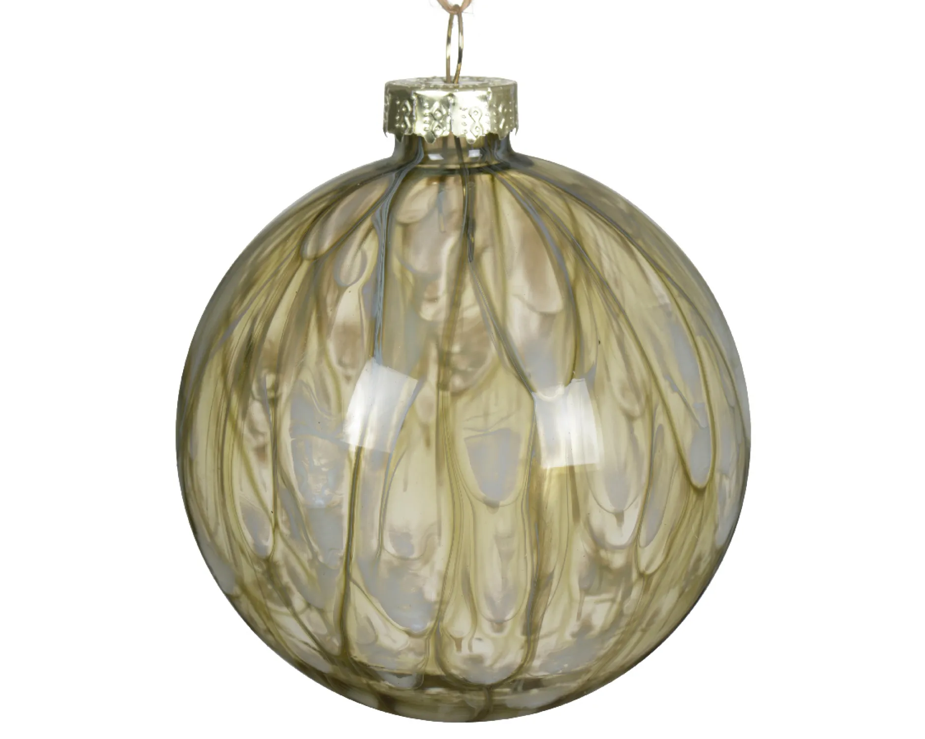 ohgreen Thema Cosy|Kerstballen|Kerstbal glas transparant verf