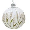 ohgreen Thema Cosy|Kerstballen|Kerstbal glas transparant bloemen