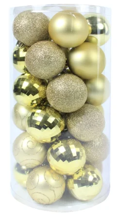 ohgreen Kerstballen|Kerstbal goud (30sts)