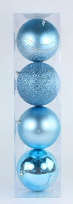 ohgreen Kerstballen|Kerstbal lichtblauw (4sts)