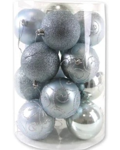 ohgreen Kerstballen|Kerstbal lichtblauw (16sts)