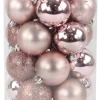 ohgreen Kerstballen|Kerstbal oudroze (30sts)