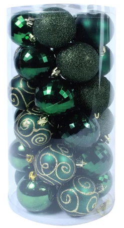 ohgreen Kerstballen|Kerstbal woudgroen (30sts)